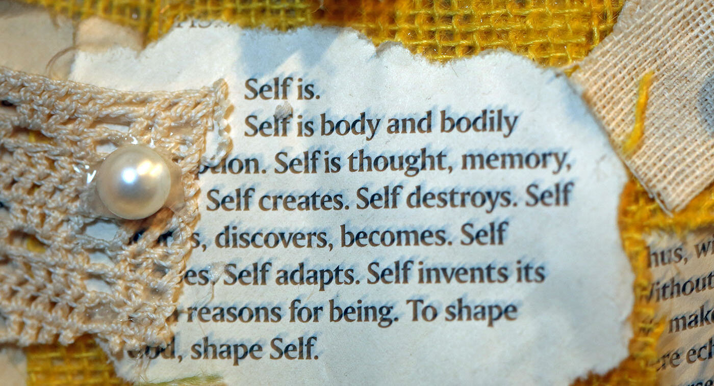 On the wall of Regina Evans’ Oakland studio, a poem by the late Octavia Butler, an award-winning Black science fiction novelist.